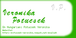 veronika potucsek business card